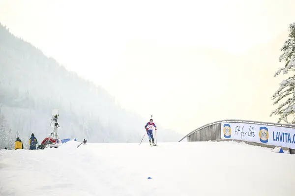 Ruhpolding Alemania Enero 2024 Yegorova Polina Women Sprint Ruhpolding Biathlon — Foto de Stock