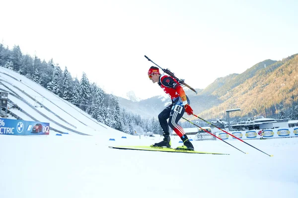 Ruhpolding Germany January 2024 Horn Philipp Menn Sprint Verdensmesterskapet Skiskyting royaltyfrie gratis stockbilder