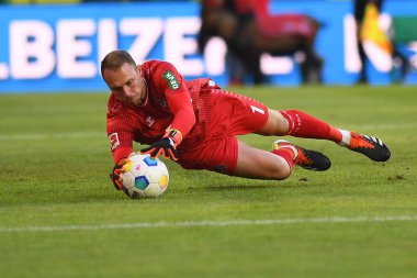 COLOGNE, GERMANY - 20 HAZİRAN, 2024: Marvin Schwaebe 1.FC Koeln-Borussia Dortmund maçı Rhein Enerji Stadyumu 'nda