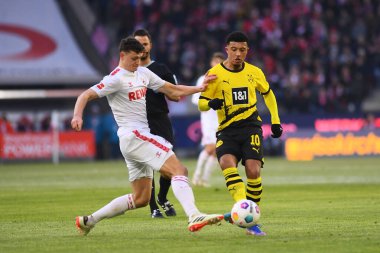 COLOGNE, GERMANY - 20 HAZİRAN, 2024: Jadon Sancho, 1.FC Koeln-Borussia Dortmund maçı Rhein Energie Stadion 'da