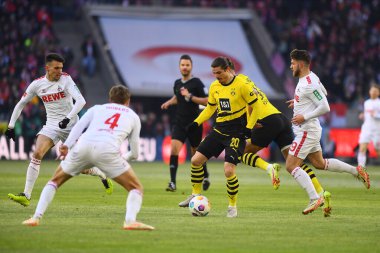 COLOGNE, GERMANY - 20 HAZİRAN, 2024: Marcel Sabitzer, 1.FC Koeln-Borussia Dortmund maçı Rhein Energie Stadion 'da