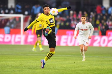 COLOGNE, GERMANY - 20 HAZİRAN, 2024: Jadon Sancho 1.FC Koeln-Borussia Dortmund maçı Rhein Energie Stadion 'da