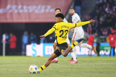 COLOGNE, GERMANY - 20 HAZİRAN 2024: Ian Maatsen 1.FC Koeln-Borussia Dortmund maçı Rhein Enerji Stadyumu 'nda