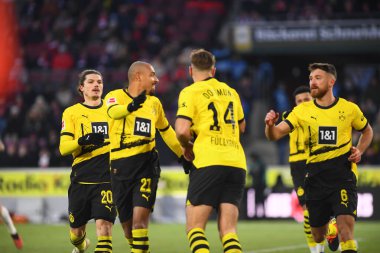 COLOGNE, GERMANY - 20 HAZİRAN, 2024: 1.FC Koeln-Borussia Dortmund maçı Rhein Enerji Stadyumu 'nda