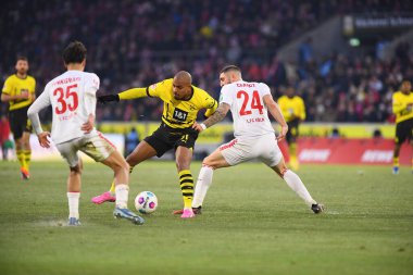 COLOGNE, GERMANY - 20 HAZİRAN, 2024: Donyell Malen 1.FC Koeln-Borussia Dortmund maçı Rhein Enerji Stadyumu 'nda