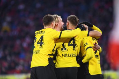 COLOGNE, GERMANY - 20 HAZİRAN, 2024: 1.FC Koeln-Borussia Dortmund maçı Rhein Enerji Stadyumu 'nda