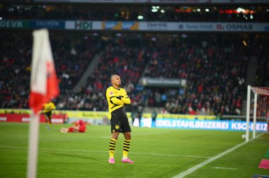 COLOGNE, GERMANY - 20 HAZİRAN, 2024: Donyell Malen 1.FC Koeln-Borussia Dortmund maçı Rhein Enerji Stadyumu 'nda