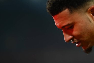 COLOGNE, GERMANY - 20 HAZİRAN, 2024: Jadon Sancho, 1.FC Koeln-Borussia Dortmund maçı Rhein Energie Stadion 'da