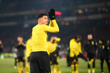 COLOGNE, GERMANY - 20 HAZİRAN, 2024: Jadon Sancho, 1.FC Koeln-Borussia Dortmund maçı Rhein Energie Stadion 'da