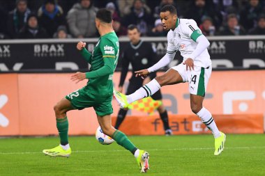 MOENCHENGLADBACH, GERMANY - 21 HAZİRAN 2024: Alassane Plea Bundesliga Borussia Moenchengladbach FC Augsburg 'a karşı Borussia Park' ta oynanan futbol maçı