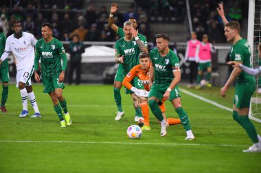 MOENCHENGLADBACH, GERMANY - 21 HAZİRAN, 2024: Bundesliga Borussia Moenchengladbach FC Augsburg 'a karşı Borussia Park' taki futbol maçı
