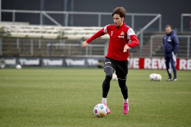 COLOGNE, ALMANY - 24 HAZİRAN, 2024: Denis Huseinbasic, Uygulama 1. FC Koeln, Geissbockheim 'da.
