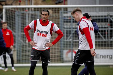 COLOGNE, ALMANY - 24 HAZİRAN, 2024: Damion Downs, 1. FC Koeln, Geissbockheim 'da.