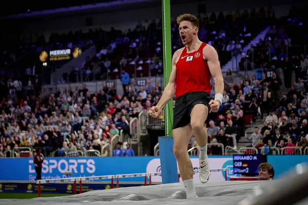 Dusseldorf Germany February 2024 Torben Blech Istaf Indoor Athletics Competition — Stock Photo, Image