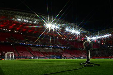 Leipzig, GERMANY - 13.02.24: Red Bull Arena 'da UEFA Şampiyonlar Ligi RB Leipzig' e karşı Real Madrid maçı