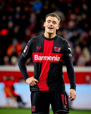 LEVERKUSEN, GERMANY - 23 Şubat 2024: Florian Wirtz, The Bundesliga maçı FC Bayer 04 Leverkusen 1 'e karşı. Bayarena 'da FSV Mainz 05