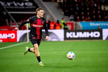 LEVERKUSEN, GERMANY - 23 Şubat 2024: Florian Wirtz, The Bundesliga maçı FC Bayer 04 Leverkusen 1 'e karşı. Bayarena 'da FSV Mainz 05
