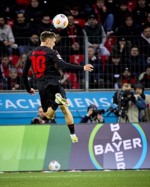 LEVERKUSEN, GERMANY - 23 Şubat 2024: Florian Wirtz, The Bundesliga maçı FC Bayer 04 Leverkusen 1 'e karşı. Bayarena 'da FSV Mainz 05