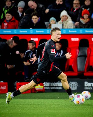 LEVERKUSEN, GERMANY - 23 Şubat 2024: Florian Wirtz, The Bundesliga maçı FC Bayer 04 Leverkusen 1 'e karşı. Bayarena 'da FSV Mainz 05