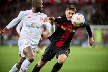 LEVERKUSEN, ALMANY - 23 Şubat 2024: Patrik Schick, The Bundesliga maçı FC Bayer 04 Leverkusen 1 'e karşı. Bayarena 'da FSV Mainz 05