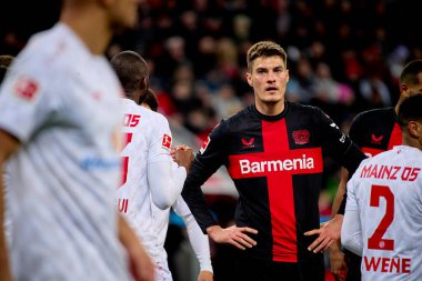 LEVERKUSEN, ALMANY - 23 Şubat 2024: Patrik Schick, The Bundesliga maçı FC Bayer 04 Leverkusen 1 'e karşı. Bayarena 'da FSV Mainz 05