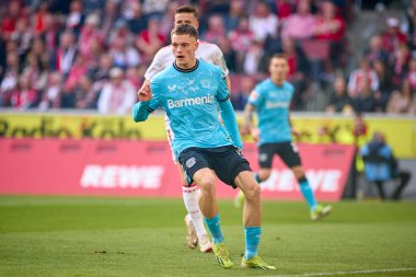 COLOGNE, ALMANY - 3 Mart 2024: Florian Wirtz Bundesliga 1 'in futbol maçı sırasında. FC Koeln, Bayer 04 Leverkusen 'e karşı Rhein Enerji Stadyumu' nda