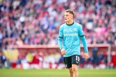 COLOGNE, ALMANY - 3 Mart 2024: Florian Wirtz Bundesliga 1 'in futbol maçı sırasında. FC Koeln, Bayer 04 Leverkusen 'e karşı Rhein Enerji Stadyumu' nda