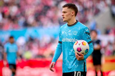 COLOGNE, GERMANY - 3 MARCH, 2024: Florian Wirtz during The football match of Bundesliga 1. FC Koeln vs Bayer 04 Leverkusen at Rhein Energie Stadion clipart