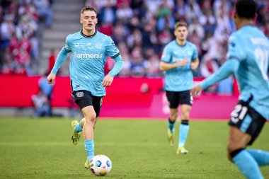 COLOGNE, ALMANY - 3 Mart 2024: Florian Wirtz Bundesliga 1 'in futbol maçı sırasında. FC Koeln, Bayer 04 Leverkusen 'e karşı Rhein Enerji Stadyumu' nda