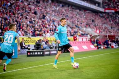 COLOGNE, ALMANY - 3 Mart 2024: Florian Wirtz Bundesliga 1 'in futbol maçı sırasında. FC Koeln, Bayer 04 Leverkusen 'e karşı Rhein Enerji Stadyumu' nda