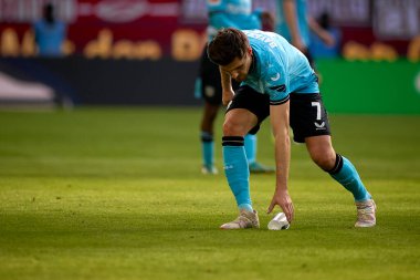 COLOGNE, ALMANY - 3 Mart 2024: Jonas Hofmann Bundesliga 1 'in futbol maçı sırasında. FC Koeln, Bayer 04 Leverkusen 'e karşı Rhein Enerji Stadyumu' nda