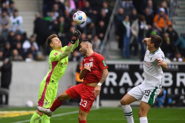 MOENCHENGLADBACH, ALMANY - 9 Mart 2024: Bundesliga Borussia Moenchengladbach 1. FC Koeln Borussia Parkı 'nda