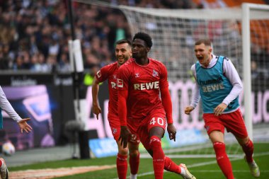 MOENCHENGLADBACH, ALMANY - 9 Mart 2024: Bundesliga Borussia Moenchengladbach 1. FC Koeln Borussia Parkı 'nda