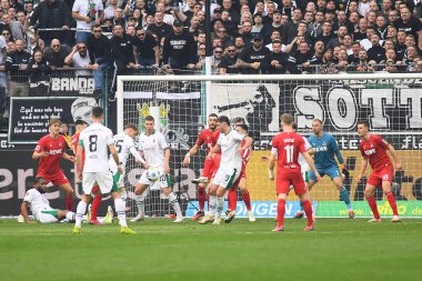 MOENCHENGLADBACH, ALMANY - 9 Mart 2024: Bundesliga Borussia Moenchengladbach 1. FC Koeln Borussia Parkı 'nda