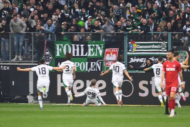 MOENCHENGLADBACH, ALMANY - 9 Mart 2024: Bundesliga Borussia Moenchengladbach 1. FC Koeln Borussia Parkı 'nda
