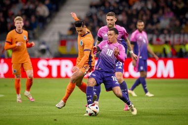 FRANKFURT, GERMANY - 26 Mart 2024: Jamal Musiala, Almanya - Hollanda Deutsche Bank Park 'ta