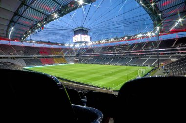 FRANKFURT, GERMANY - 26 Mart 2024: Dost futbol maçı Almanya - Hollanda Deutsche Bank Park 'ta