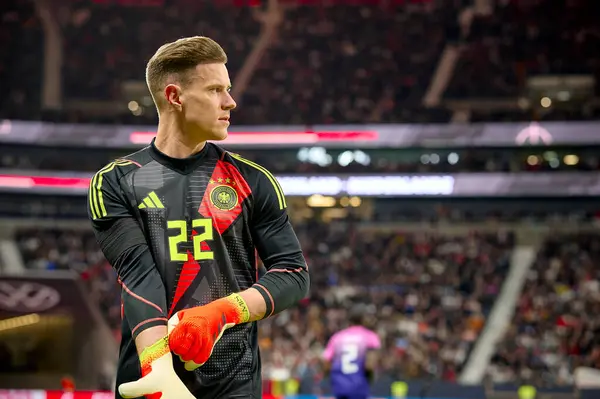 stock image FRANKFURT, GERMANY - 26 MARCH, 2024: Marc-Andre ter Stegen, The friendly football match Germany - Netherlands at Deutsche Bank Park