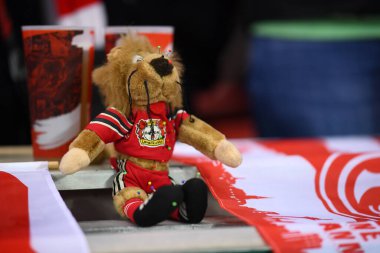 LEVERKUSEN, Almanya - 3 NİSAN, 2024: Almanya Kupası. DFB Pokal maçı FC Bayer 04 Leverkusen, Bayarena 'da Fortuna Duesseldorf' a karşı