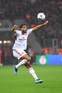 LEVERKUSEN, Almanya - 3 NİSAN, 2024: Almanya Kupası. DFB Pokal maçı FC Bayer 04 Leverkusen, Bayarena 'da Fortuna Duesseldorf' a karşı