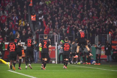 LEVERKUSEN, ALMANY - 3 NİSAN, 2024 Florian Wirtz, Almanya Kupası. DFB Pokal maçı FC Bayer 04 Leverkusen, Bayarena 'da Fortuna Duesseldorf' a karşı