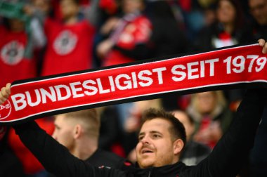 LEVERKUSEN, Almanya - 3 NİSAN, 2024: Almanya Kupası. DFB Pokal maçı FC Bayer 04 Leverkusen, Bayarena 'da Fortuna Duesseldorf' a karşı