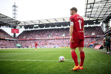 COLOGNE, ALMANY - 6 Nisan 2024: Florian Kainz, Bundesliga 1 'in futbol maçı. FC Koeln, VfL Bochum 1848 'e karşı Rhein Enerji Stadyumu' nda.