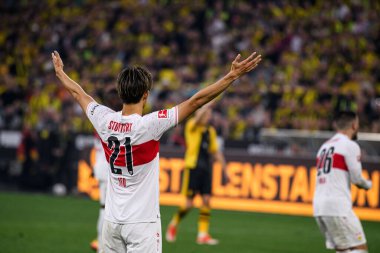 DORTMUND, GERMANY - 6 AY, 2024: Hiroki Ito The football match of Bundesliga Borussia Dortmundh vs Stuttgart at Signal Iduna Park