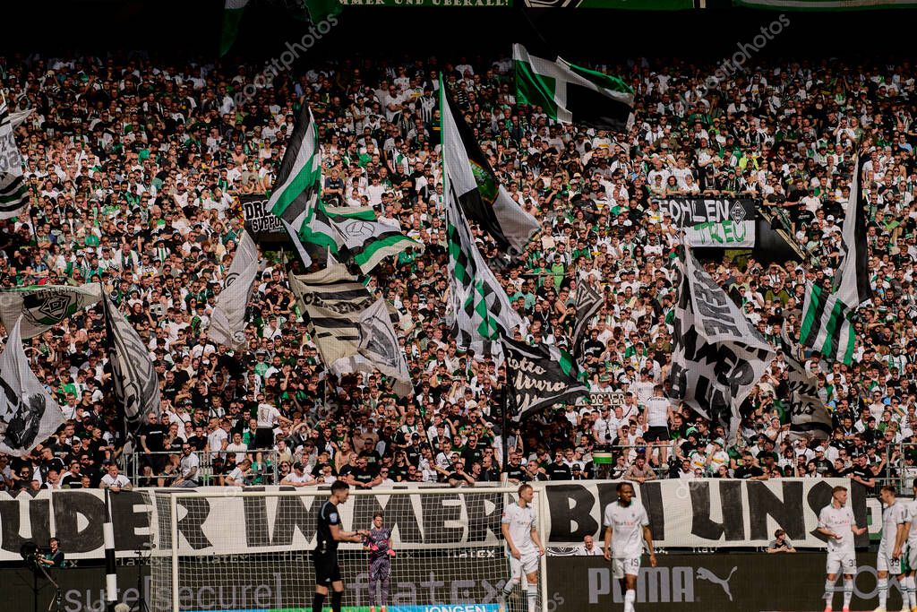 MOENCHENGLADBACH, GERMANY - 13 APRIL, 2024: The football match of Bundesliga Borussia Moenchengladbach vs Borussia Dortmund at Borussia Park
