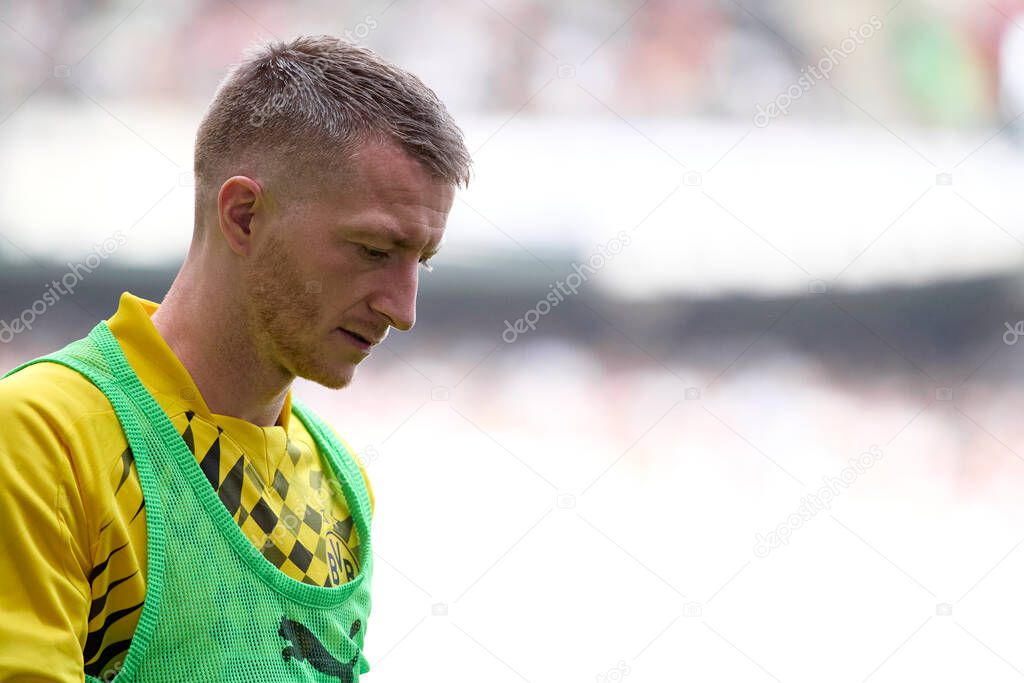 MOENCHENGLADBACH, GERMANY - 13 APRIL, 2024: The football match of Bundesliga Borussia Moenchengladbach vs Borussia Dortmund at Borussia Park