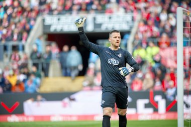 COLOGNE, GERMANY - 20 Nisan 2024: Marcel Schuhen 1.FC Koeln-SV Darmstadt maçı Rhein Energie Stadion 'da