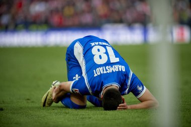 COLOGNE, GERMANY - 20 Nisan 2024: Mathias Honsak, Rhein Energie Stadion 'da 1.FC Koeln - SV Darmstadt maçında