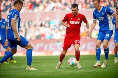 COLOGNE, GERMANY - 20 Nisan 2024: Sargis Adamyan, Rhein Enerji Stadyumu 'nda 1.FC Koeln - SV Darmstadt maçında