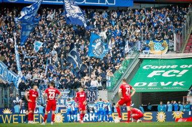 COLOGNE, GERMANY - 20 Nisan 2024: Rhein Energie Stadion 'da 1.FC Koeln-SV Darmstadt futbol karşılaşması